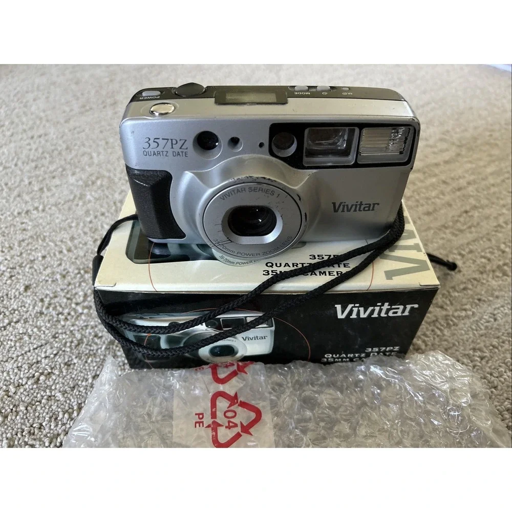 Vivitar Series1 357PZ QD 35mm Point & Shoot Film Camera Untested